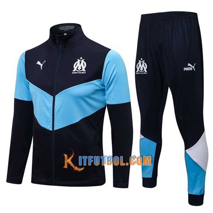 Chandal Equipos De Futbol - Chaqueta Marsella OM Azul/Negro 2021/2022 -1