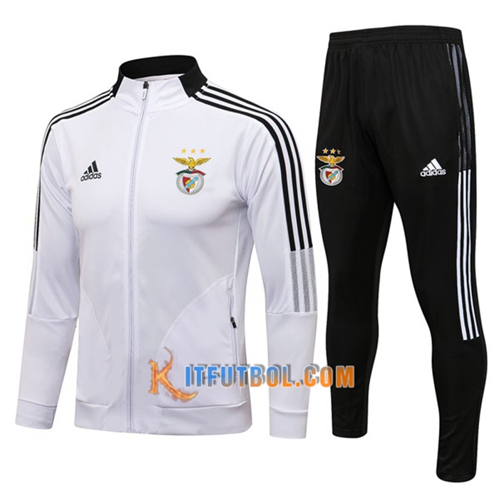 Chandal Equipos De Futbol - Chaqueta S.L.Benfica Blanca 2021/2022