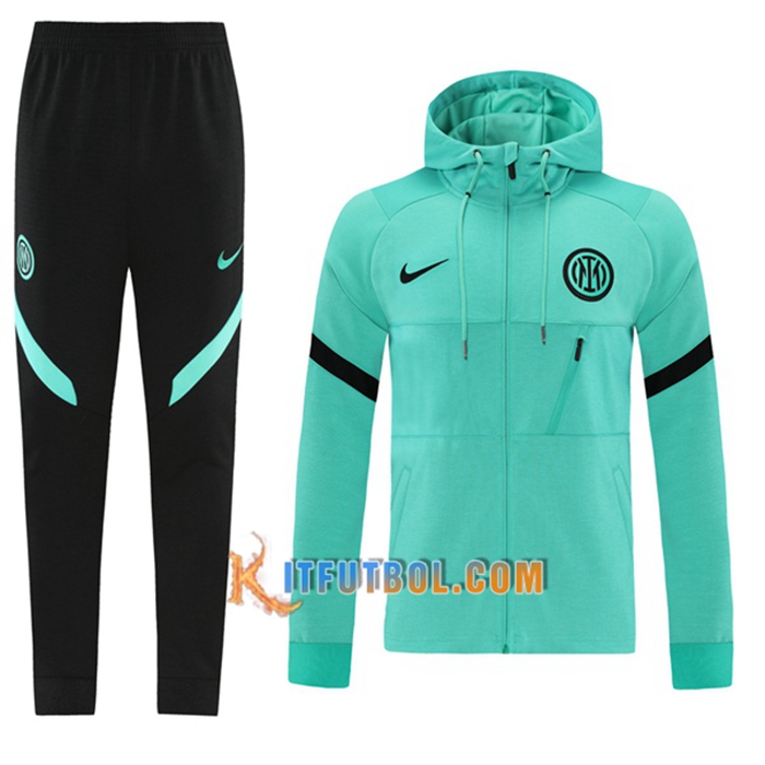 Chaqueta Con Capucha Chandal Inter Milan Verde 2021/2022