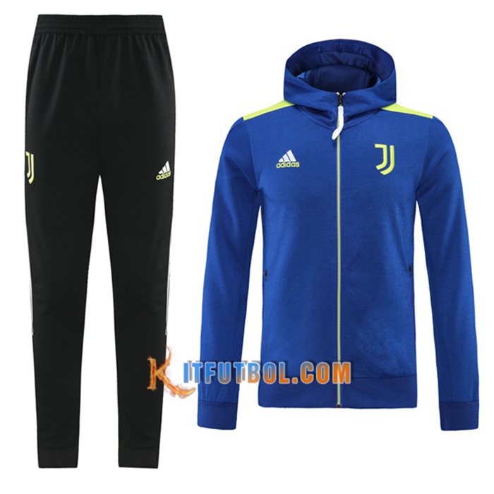 Chaqueta Con Capucha Chandal Juventus Verde/Azul 2021/2022