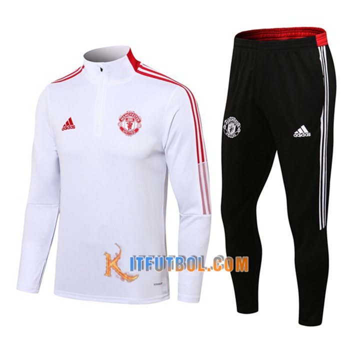 Chandal Equipos De Futbol Manchester United Blanca/Rojo 2021/2022