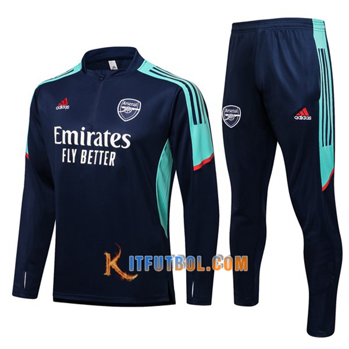 Chandal Equipos De Futbol FC Aesenal Azul Marino/Verde 2021/2022