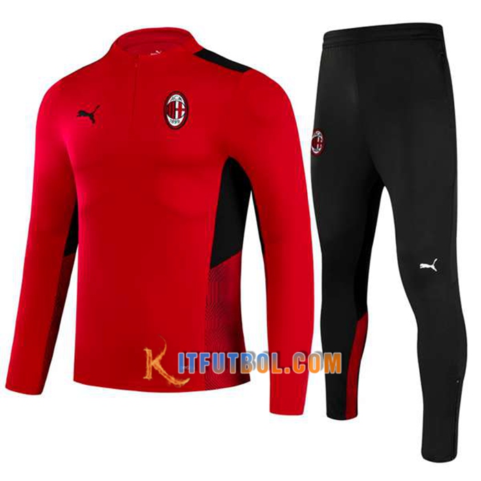Chandal Equipos De Futbol AC Milan Rojo/Negro 2021/2022