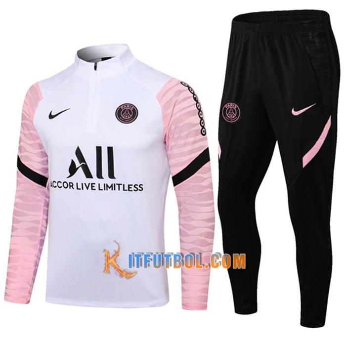 Chandal Equipos De Futbol Jordan PSG Rosa/Blanca 2021/2022