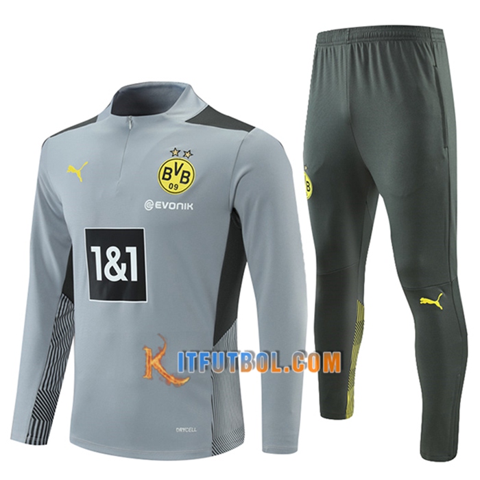 Chandal Equipos De Futbol Dortmund BVB Ninos Gris 2021/2022