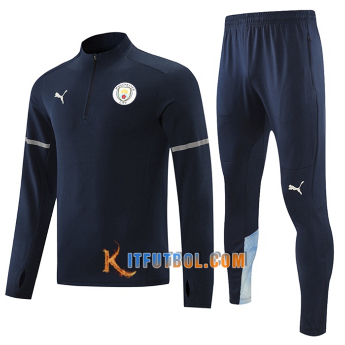Chandal Equipos De Futbol Manchester City Ninos Azul Marino 2021/2022