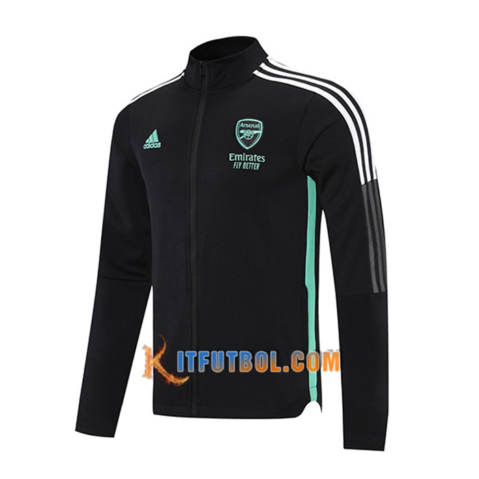 Chaquetas Futbol FC Arsenal Negro/Verde 2021/2022