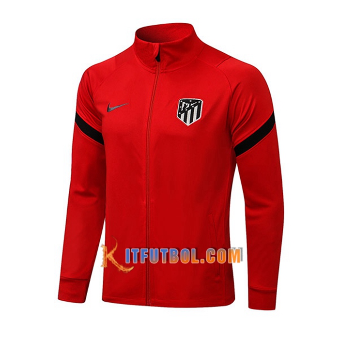 Chaquetas Futbol Altetico Madrid Rojo/Negro 2021/2022