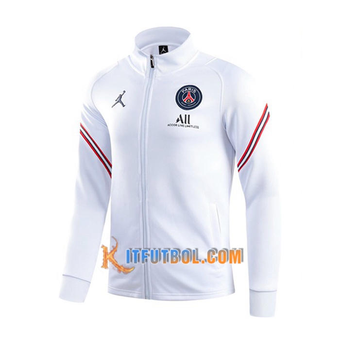 Chaquetas Futbol Jordan PSG Blanca 2021/2022 -3