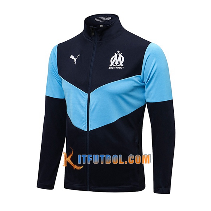 Chaquetas Futbol Marsella OM Azul/Negro 2021/2022 -1