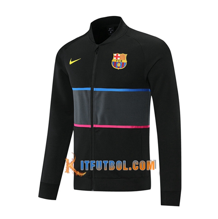 Chaquetas Futbol FC Barcelona Azul/Negro/Rosa 2021/2022