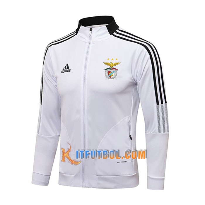Chaquetas Futbol S.L.Benfica Blanca 2021/2022