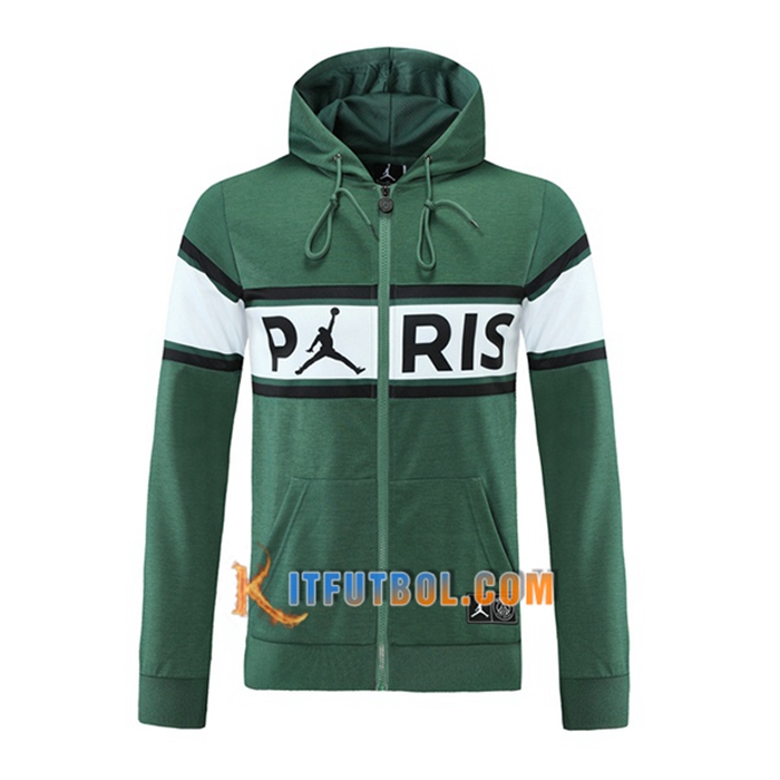 Chaqueta Con Capucha PSG Verde 2021/2022