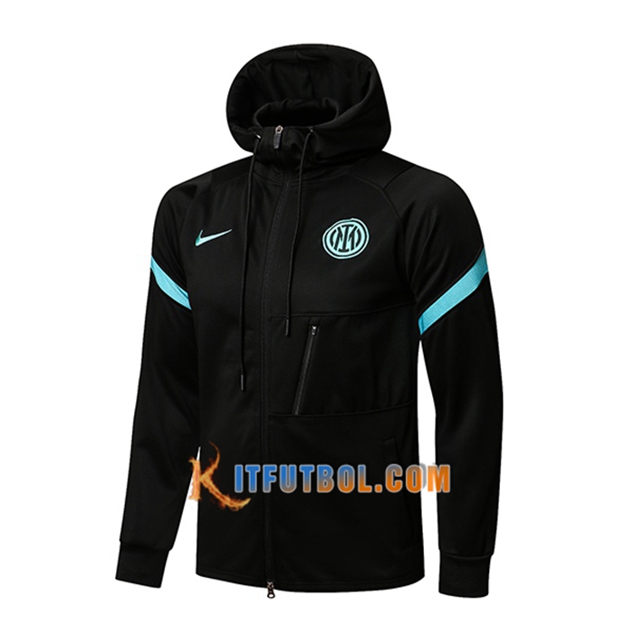 Chaqueta Con Capucha Inter Milan Negro/Verde 2021/2022