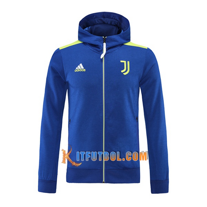 Chaqueta Con Capucha Juventus Verde/Azul 2021/2022