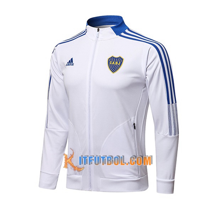 Chaquetas Futbol Boca Juniors Blanca/Azul 2021/2022