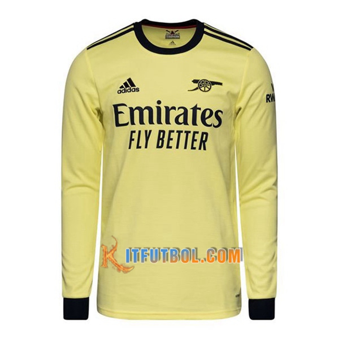 Camiseta Futbol Arsenal Alternativo Manga Larga 2021/2022