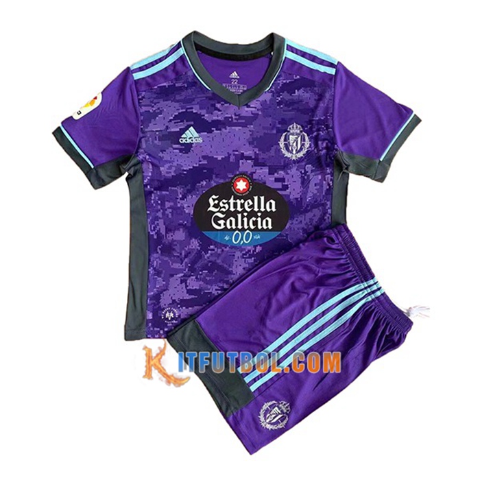 Camiseta Futbol Real Valladolid Ninos Alternativo 2021/2022