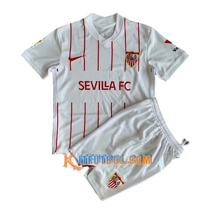 Camiseta Futbol Sevilla FC Ninos Titular 2021/2022