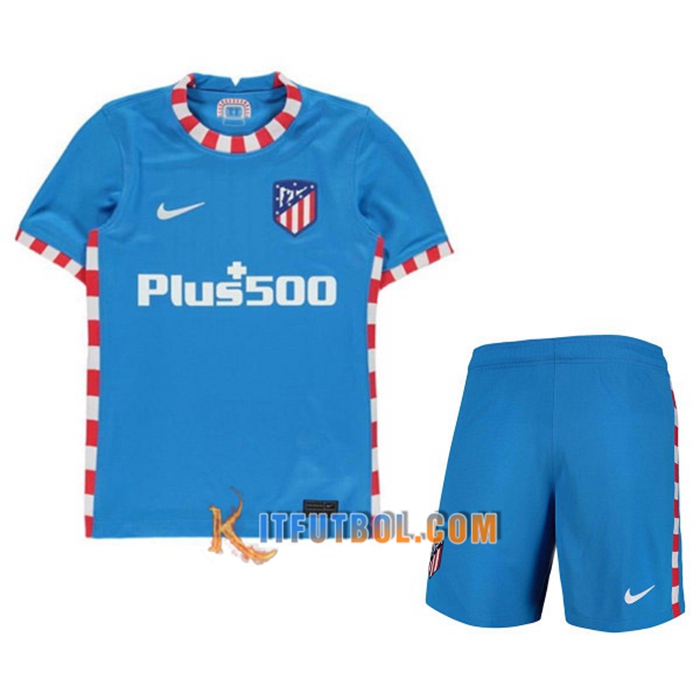 Camiseta Futbol Atletico Madrid Ninos Tercero 2021/2022