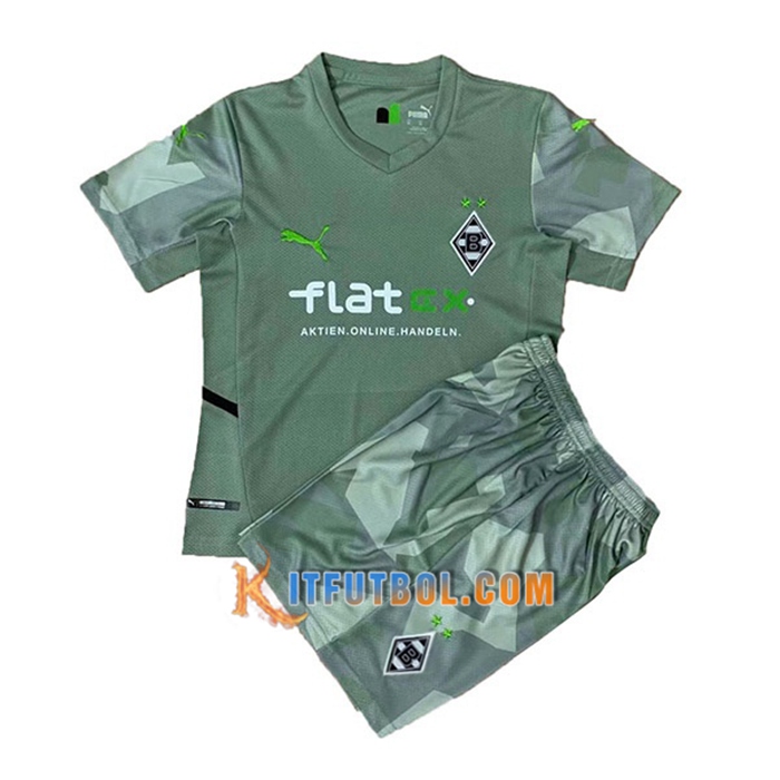 Camiseta Futbol Mönchengladbach Ninos Alternativo 2021/2022