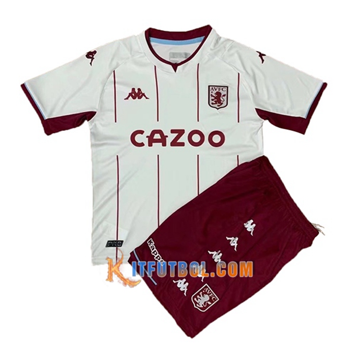 Camiseta Futbol Aston Villa Ninos Alternativo 2021/2022