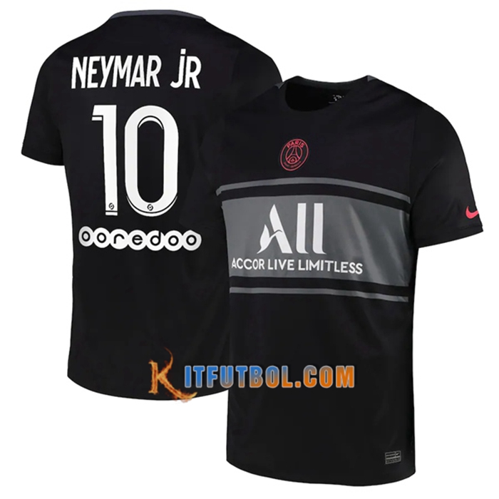 Camiseta Futbol Jordan PSG (Neymar Jr 10) Tercero 2021/2022