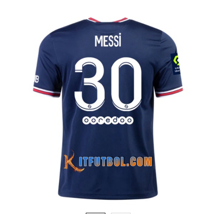 Camiseta Futbol Jordan PSG (Messi 30) Titular 2021/2022