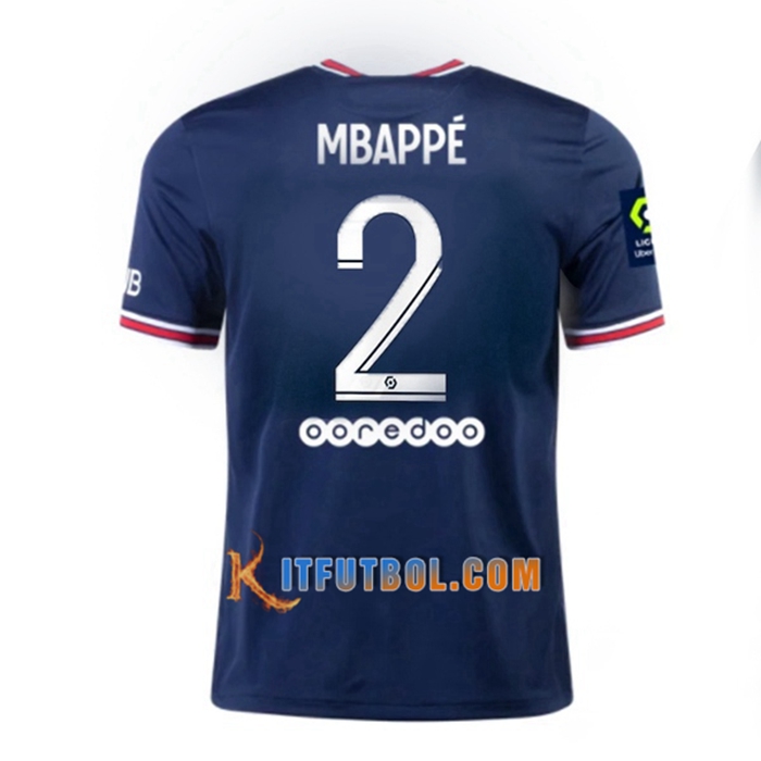 Camiseta Futbol Jordan PSG (Hakimi 2) Titular 2021/2022
