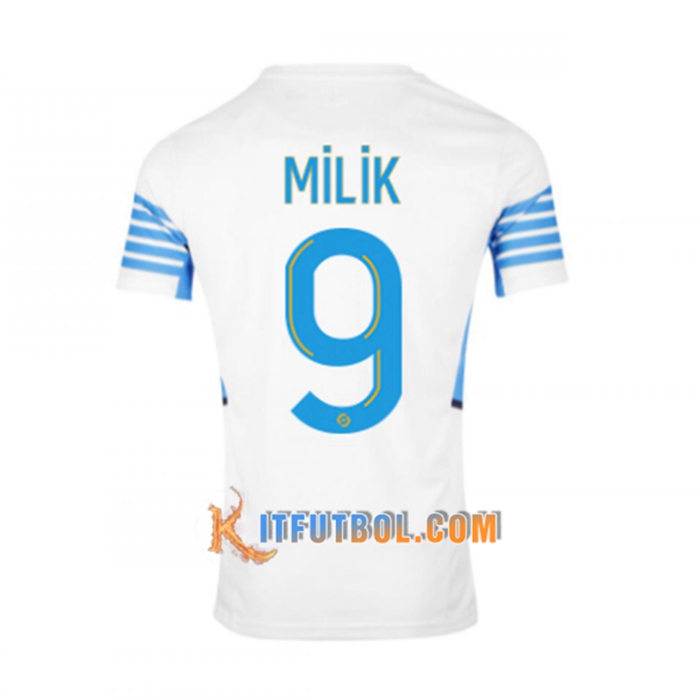 Camiseta Futbol Marsella OM (MILIK 9) Titular 2021/2022