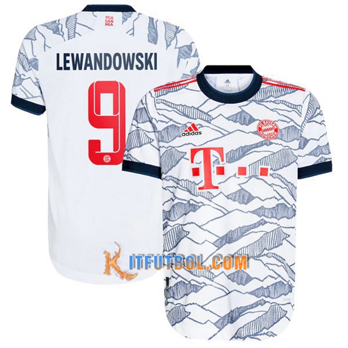 Camiseta Futbol Bayern Munich (Lewandowski 9) Tercero 2021/2022