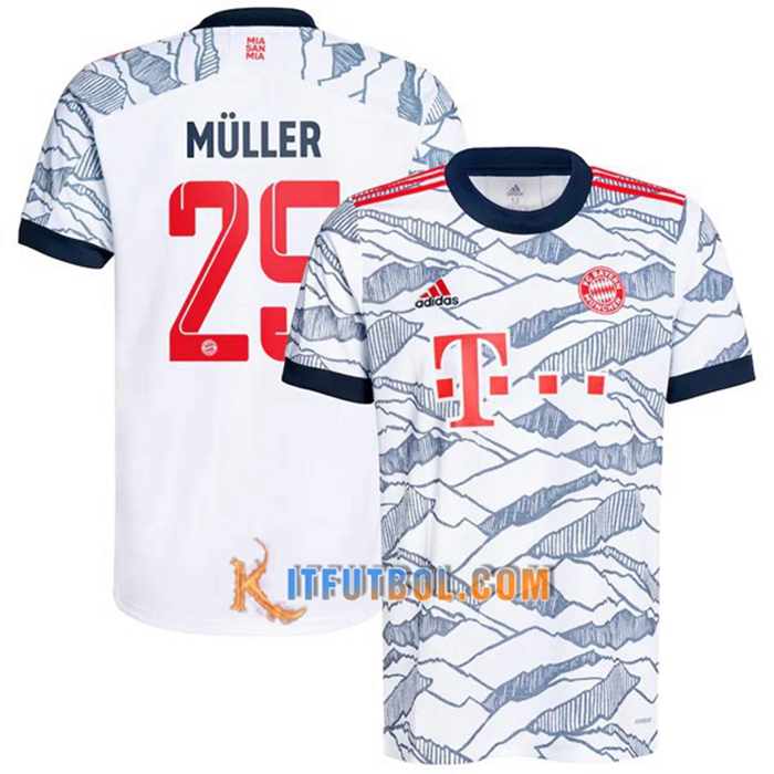 Camiseta Futbol Bayern Munich (Muller 25) Tercero 2021/2022