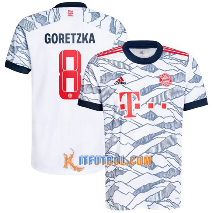 Camiseta Futbol Bayern Munich (Goretzka 8) Tercero 2021/2022