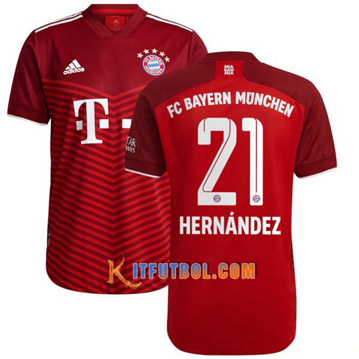 Camiseta Futbol Bayern Munich (Hernandez 21) Titular 2021/2022
