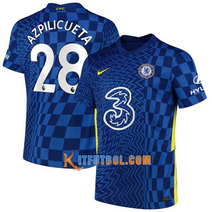 Camiseta Futbol FC Chelsea (Azpilicueta 28) Titular 2021/2022
