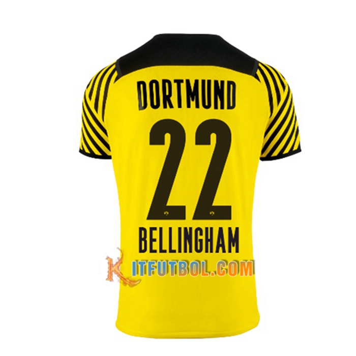Camiseta Futbol Dortmund BVB (Bellingham 22) Titular 2021/2022
