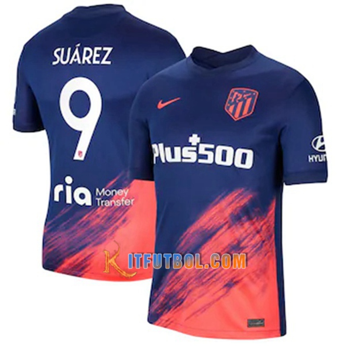 Camiseta Futbol Atletico Madrid (Suarez 9) Tercero 2021/2022