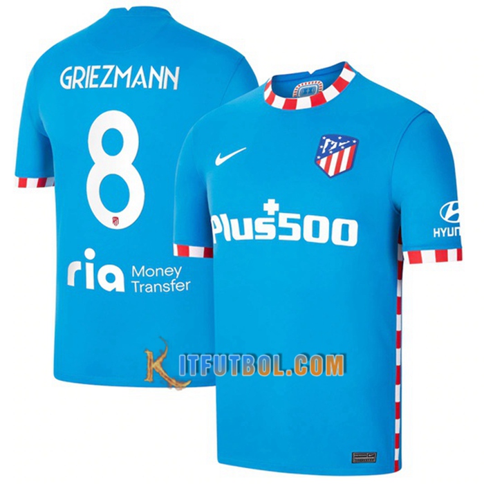 Camiseta Futbol Atletico Madrid (Griezmann 8) Alternativo 2021/2022