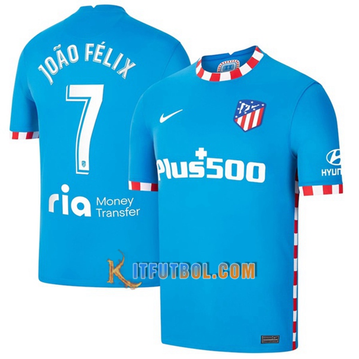Camiseta Futbol Atletico Madrid (Joao Felix 7) Alternativo 2021/2022