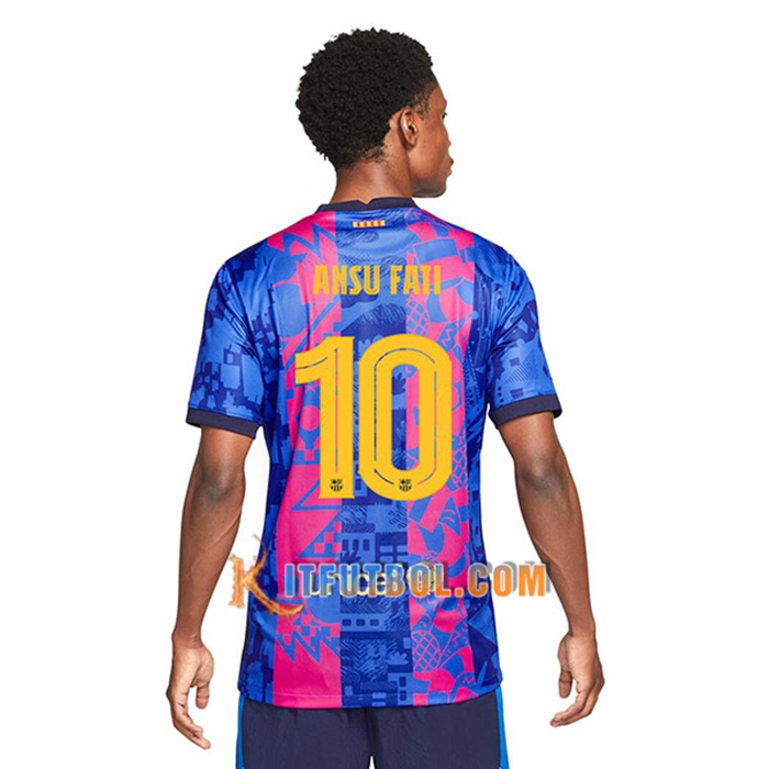Camiseta Futbol FC Barcelona (Ansu Fati 10) Tercero 2021/2022