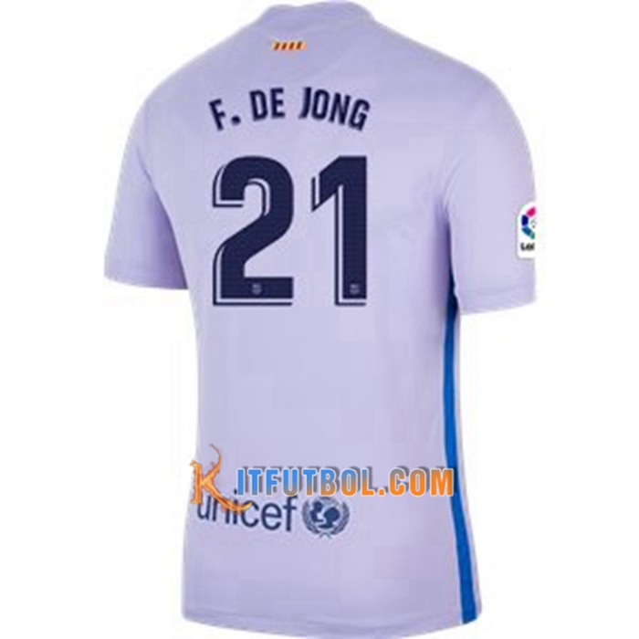 Camiseta Futbol FC Barcelona (Frenkie de Jong 21) Alternativo 2021/2022