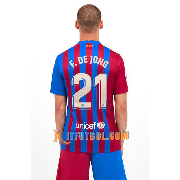 Camiseta Futbol FC Barcelona (Frenkie de Jong 21) Titular 2021/2022