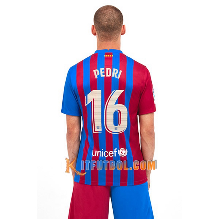Camiseta Futbol FC Barcelona (Pedri 16) Titular 2021/2022