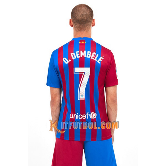 Camiseta Futbol FC Barcelona (O.Dembele 7) Titular 2021/2022