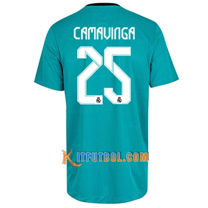 Camiseta Futbol Real Madrid (Camavinga 25) Tercero 2021/2022