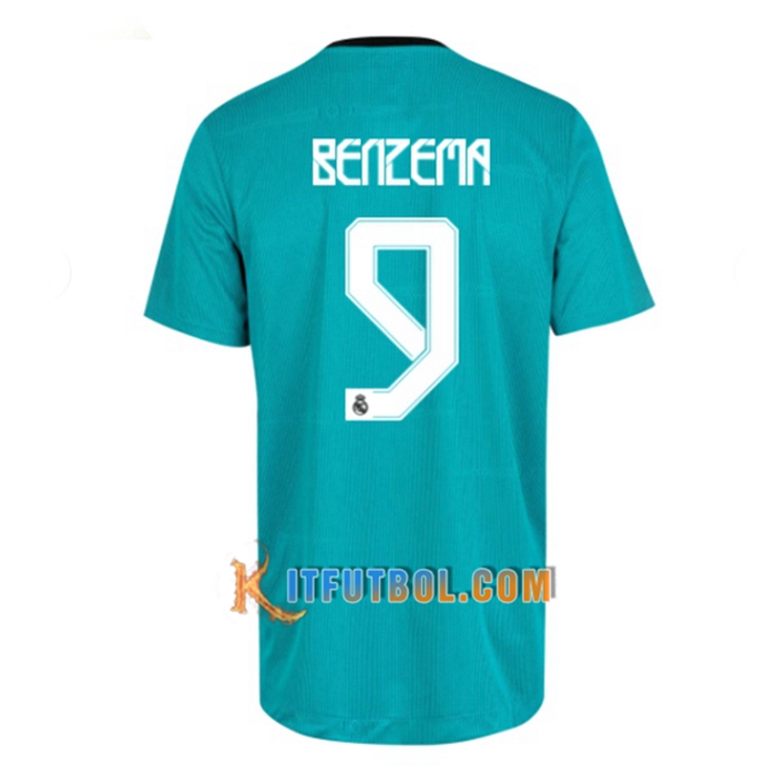 Camiseta Futbol Real Madrid (Benzema 9) Tercero 2021/2022