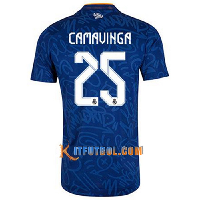 Camiseta Futbol Real Madrid (Camavinga 25) Alternativo 2021/2022