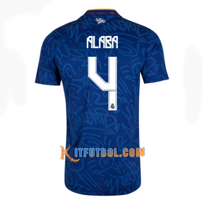 Camiseta Futbol Real Madrid (Alaba 4) Alternativo 2021/2022