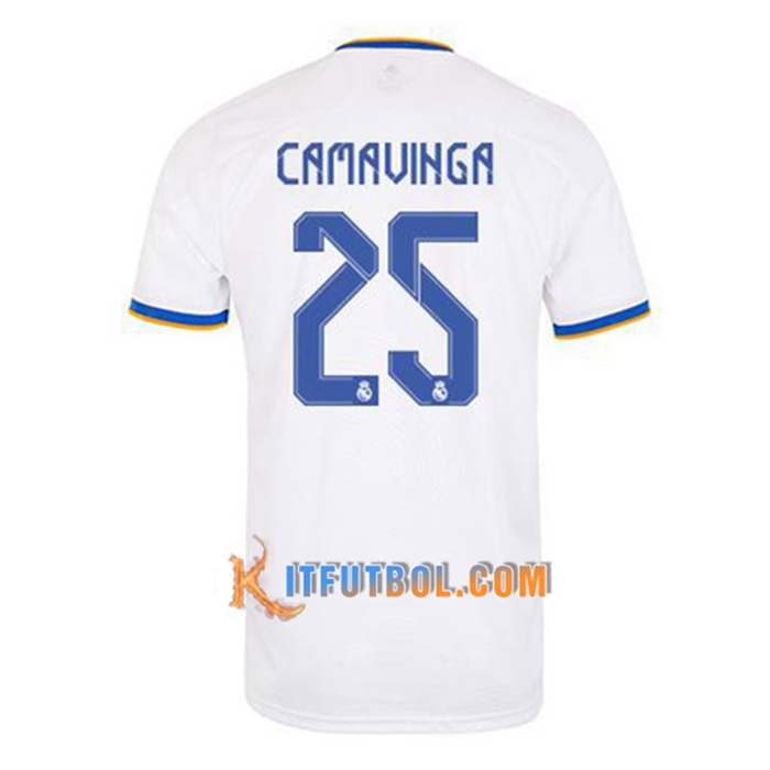 Camiseta Futbol Real Madrid (Camavinga 25) Titular 2021/2022