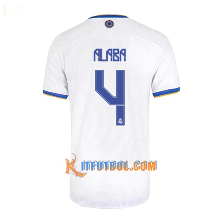 Camiseta Futbol Real Madrid (Alaba 4) Titular 2021/2022